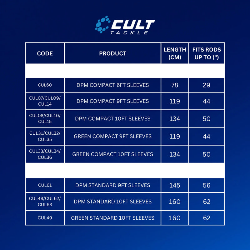 CULT - DPM Standard Rod Sleeve 10ft - 2 OPTIONS
