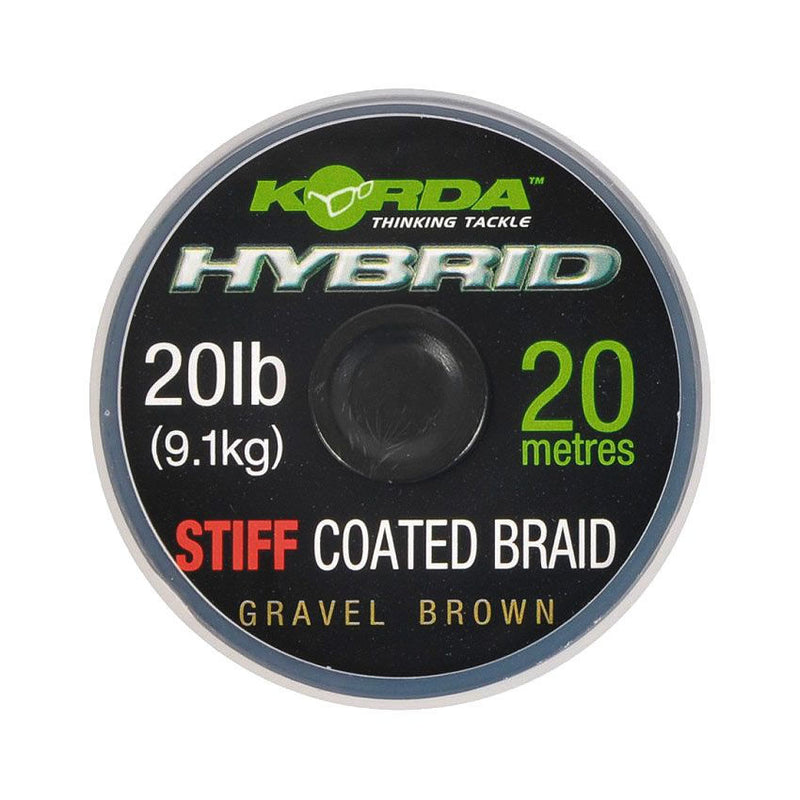 KORDA Hybrid Stiff 20lb Gravel Brown 20m