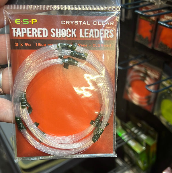 ESP Tapered Shock Leaders Crystal Clear