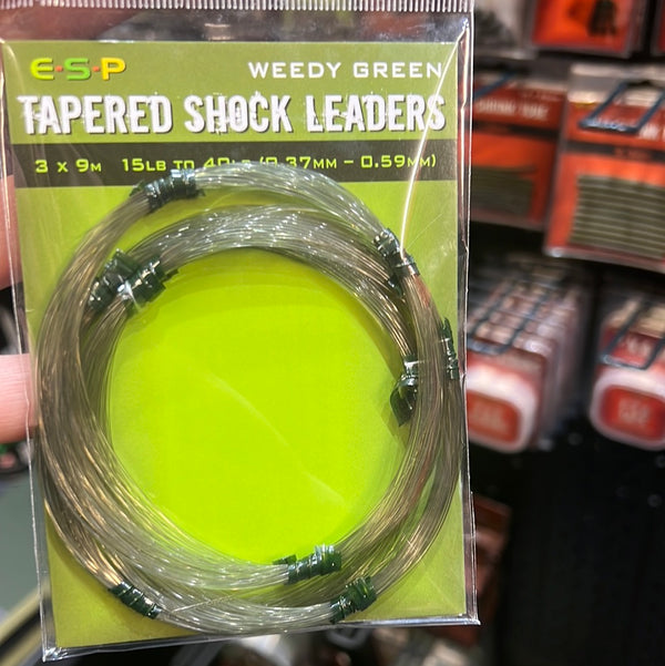 ESP Tapered Shock Leaders Weedy Green