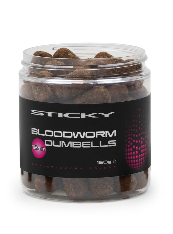 Sticky Baits Bloodworm Dumbells 16mm 160g Pot