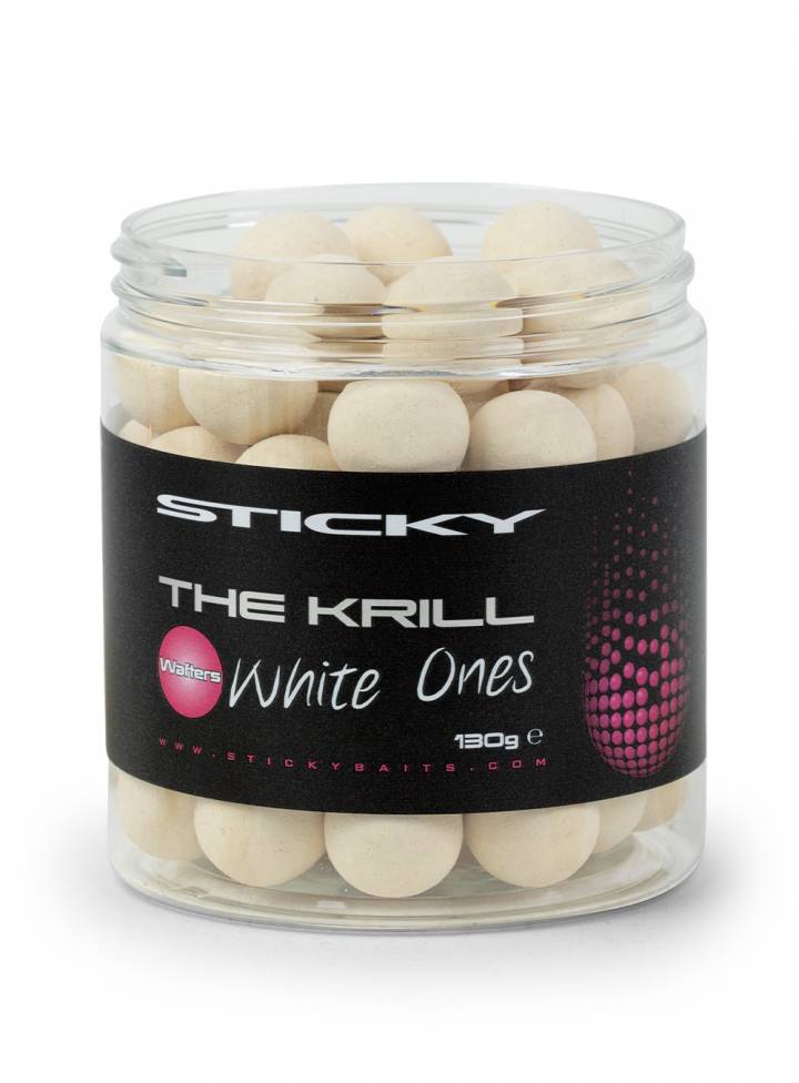 Sticky Baits The Krill White Ones Wafters 16mm 130g Pot