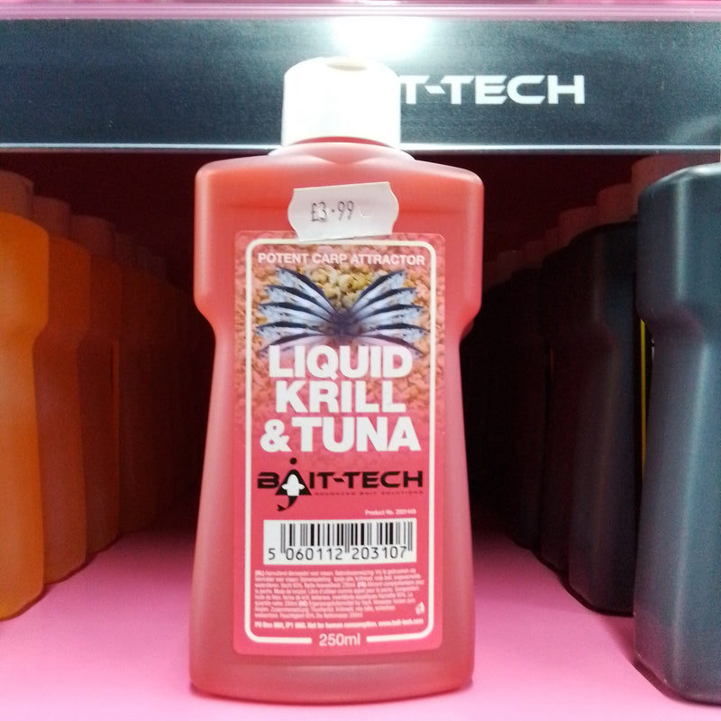 Bait-Tech Liquid Krill & Tuna (250ml)