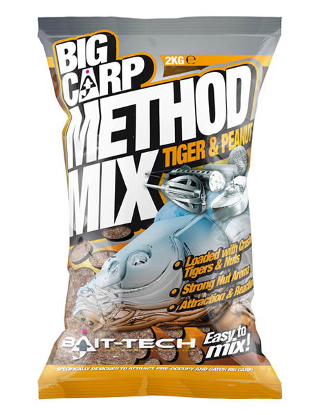 Bait-Tech Big Carp Method Mix: Tiger & Peanut (2kg)