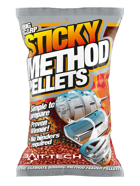 Bait-Tech NEW Sticky Method Pellets Micro Red (800g)