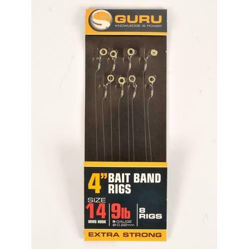 Bait Bands 4" Size 14 MWG x 8 (0.22mm)
