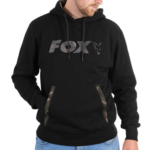 Fox Camo Print Logo Hoody Black Size M