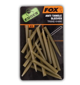 FOX Edges Anti tangle sleeves x 25 trans khaki