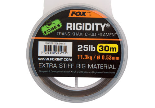 FOX Edges Rigidity Trans Khaki Chod Filament