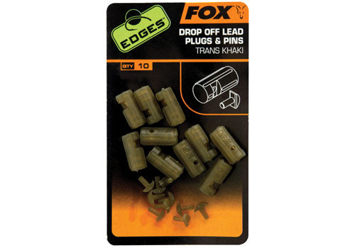 FOX Edges drop of lead plug & pins -  Trans khaki x 10pcs