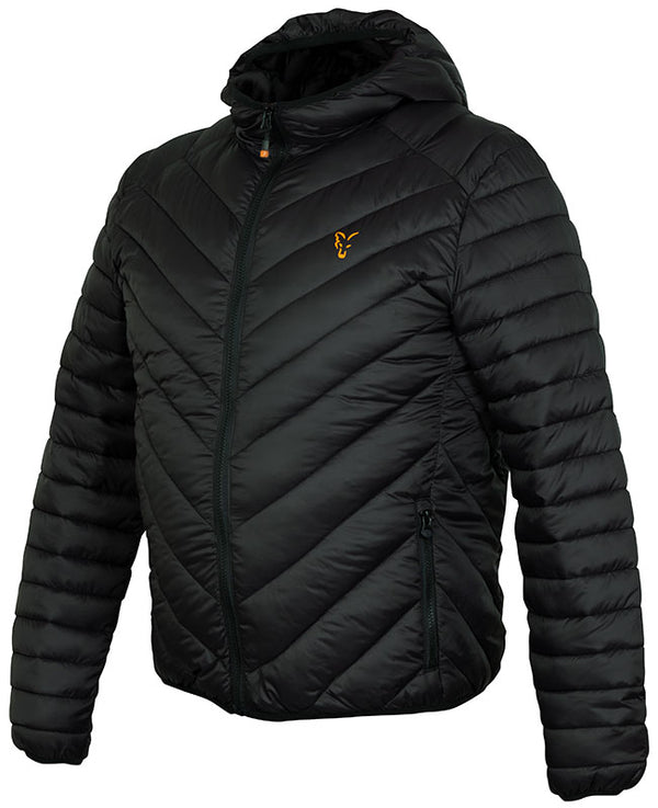 Fox Collection Quilted Jacket Black / Orange