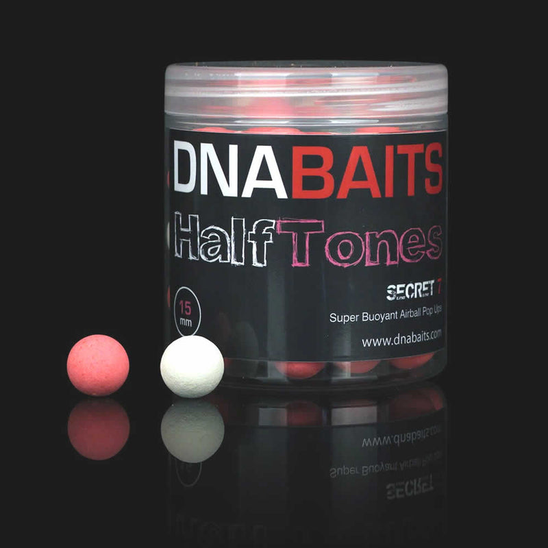 DNA SECRET7 HalfTones (Mixed pink and white) 15mm FLUORO Pop Ups 250ml