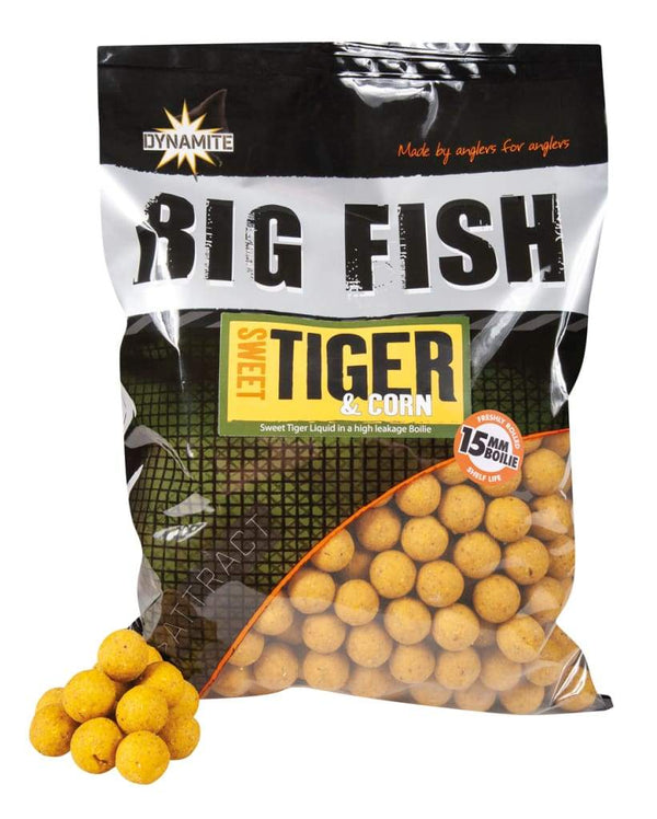 Dynamite Baits Big Fish Sweet Tiger & Corn 15mm Boilie 1kg