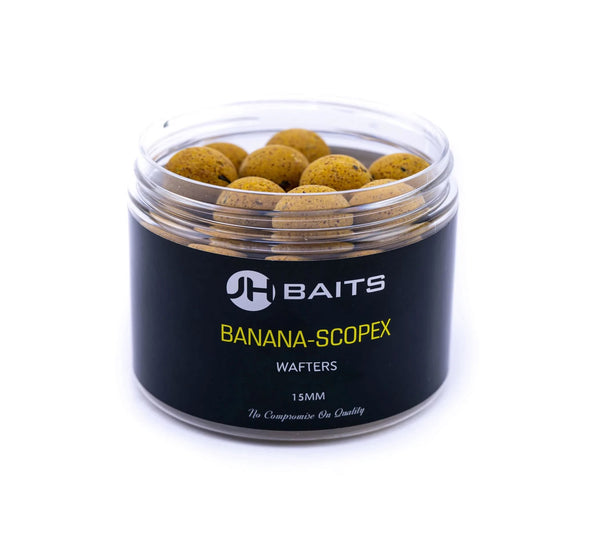 JH Baits Banana-Scopex 15x10mm Dumbell Wafter