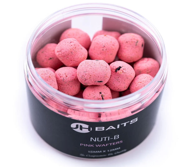 JH Baits Nuti-B 15 X 10MM Pink Wafters
