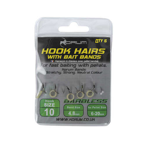 Korum Hook Hairs with Bait Bands
