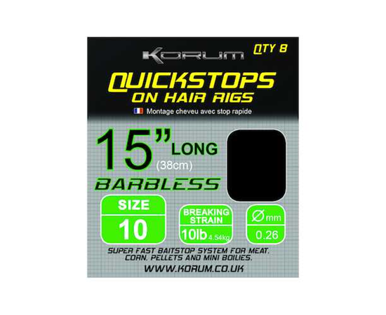 KORUM Hair Rigs with Quickstops