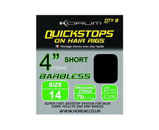 KORUM Hair Rigs with Quickstops